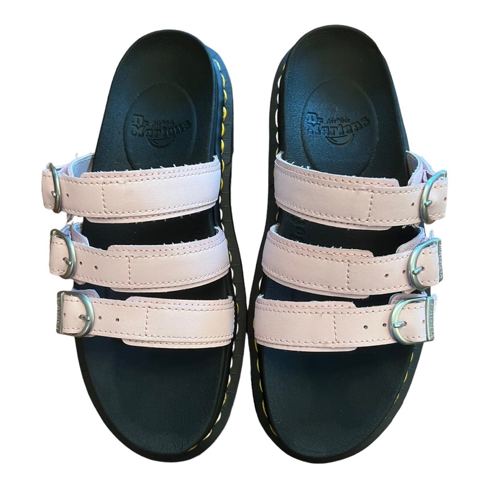 Dr. Martens Blaire Platform Slides Light Pink Size 7 US Like NEW condition - Picture 3 of 10